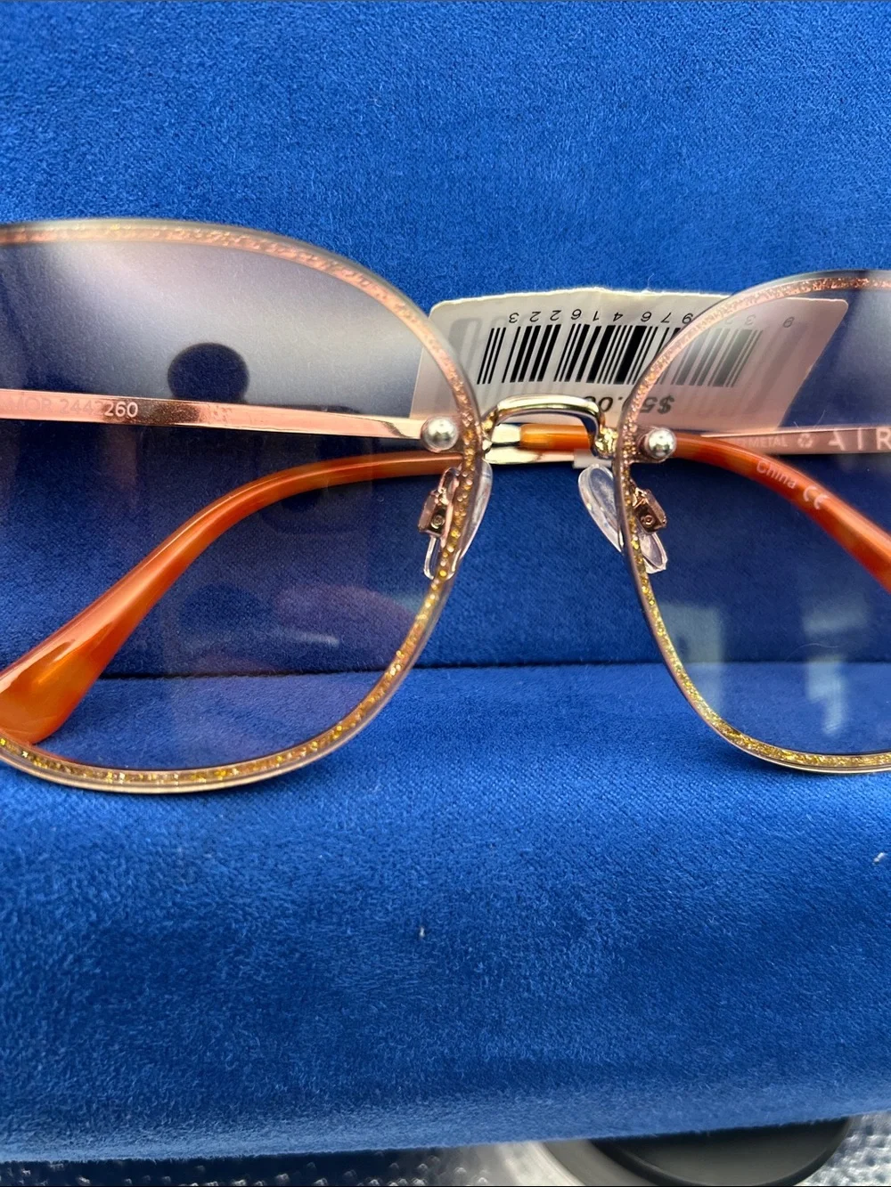 AIRE amor glitter metal sunglasses in gold